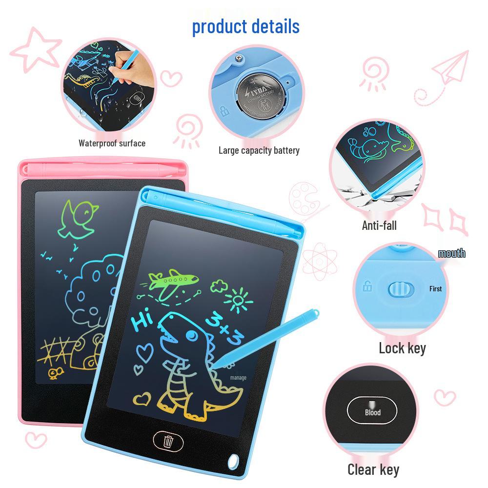 4.4-inch & 6.5-inch Children's LCD Writing & Drawing Tablet - Customizable for Business Gifts