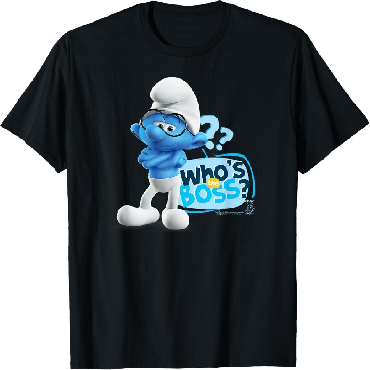 The Smurfs Brainy Who s the Boss_ T-Shirt XXXXXL разноцветный