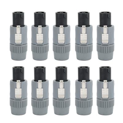 10 Stück 4 Farben Luftfahrt Chassis Stecker Buchse Bühnenlicht Professioneller Audio Video Anschluss Strombuchse