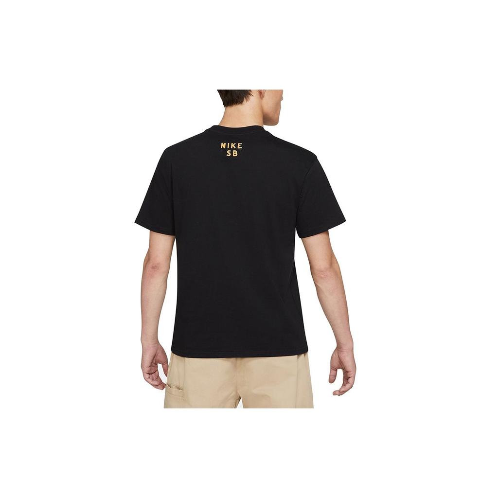 Nike SB Breathable Casual Angel Print Skateboard Short Sleeve T-Shirt Men Tops Black DJ1219-010