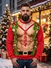 Christmas Men's Crew Neck Sweatshirt, Loose Crew Neck Casual, Fashionable Men's Casual Crew Neck Sweatshirt