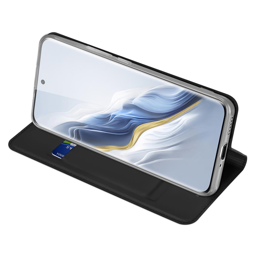 DUX DUCIS Skin Pro Series For Honor Magic6 5G Leather Case Card Slot Phone Stand Cover