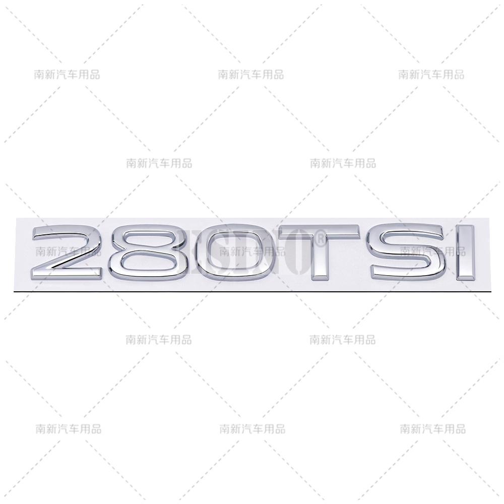 AABIO1 New  Styling 3D 230 280 330 380 TSI Metal Alloy Adhesive Emblem Rear Trunk Badge Fender Sticker Car Body Decal for Volkswagen