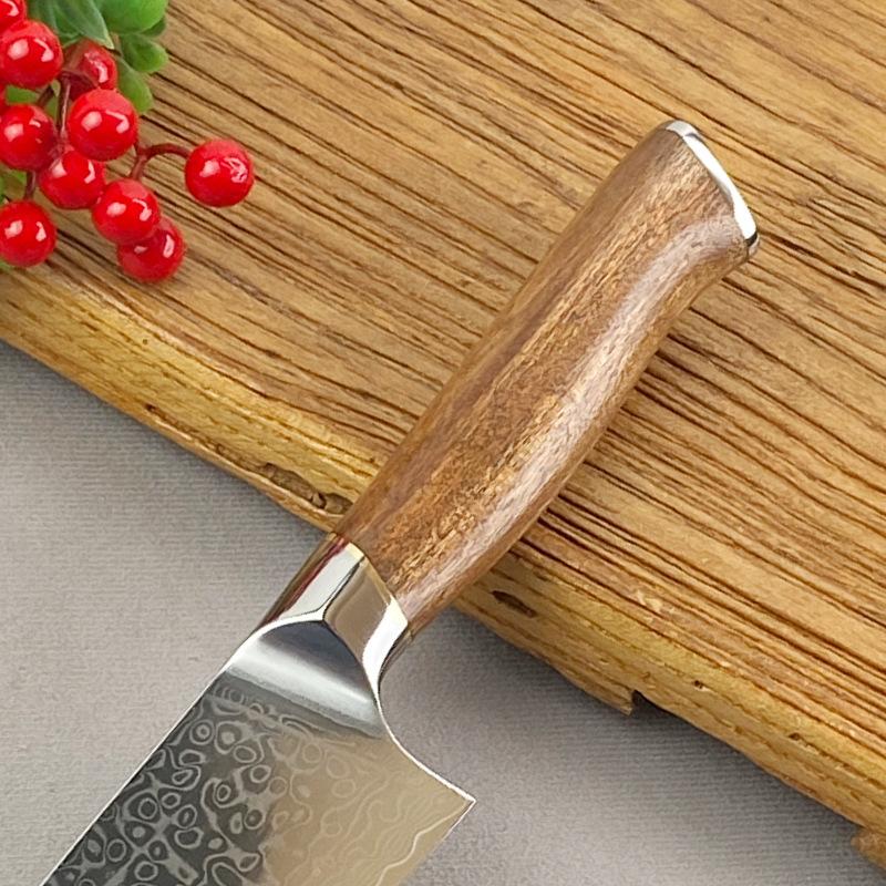 6.5 Inch Chef Knife 67-layers Damascus VG10 Steel Blade Wood Handle Slicing Vegetables Cleaver Meat Japanese Kitchen Sharp Knife