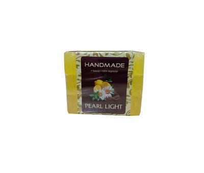 Passion Indulge Pearl Light Handmade Brightening Soap | Herbal Bath Bar with Chamomile & Lemon Essential Oil | Natural Glowing Skin Soap for Soft,