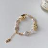 Collana a Catena per Clavicola con Perle Barocche Irregolari Naturali Collana di Perle d'Acqua Dolce di Nicchia Retrò per Donne