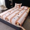 Queen Size Bedsheet 100% Cotton Fitted Sheet Brushed Bed Cover Soft Mattress Protector Sabanas Para Cama (Pillowcase Need Order)