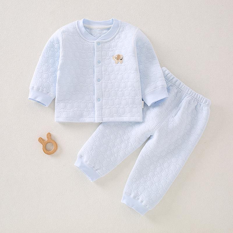 Infant Winter Cotton Underwear Set: Thick, Warm, Two-Piece for Boys & Girls