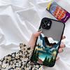 Ręcznie Malowane Etui Na Telefon Dla iphone X XS XR Krajobraz Odporne Na Wstrząsy Etui Dla iPhone 15 14 12 13 11 pro MAX Mini 7 8 Plus SE2 Pokrowiec