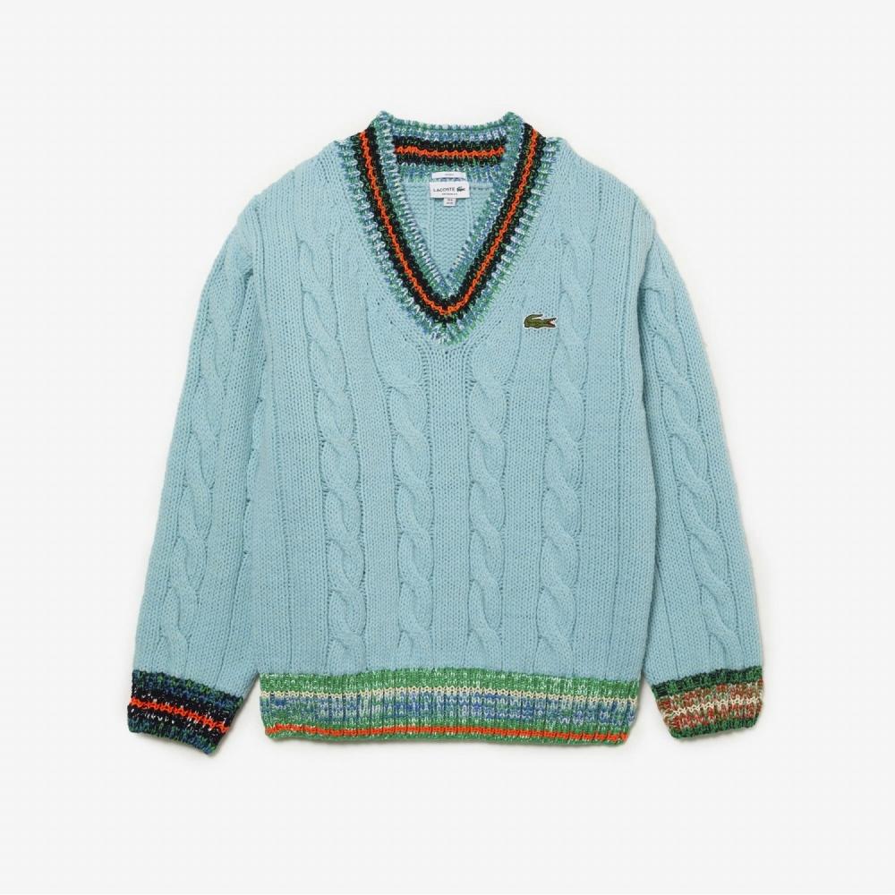 

Мужской теннисный свитер LACOSTE с V-образным вырезом AH0816 53N PIW