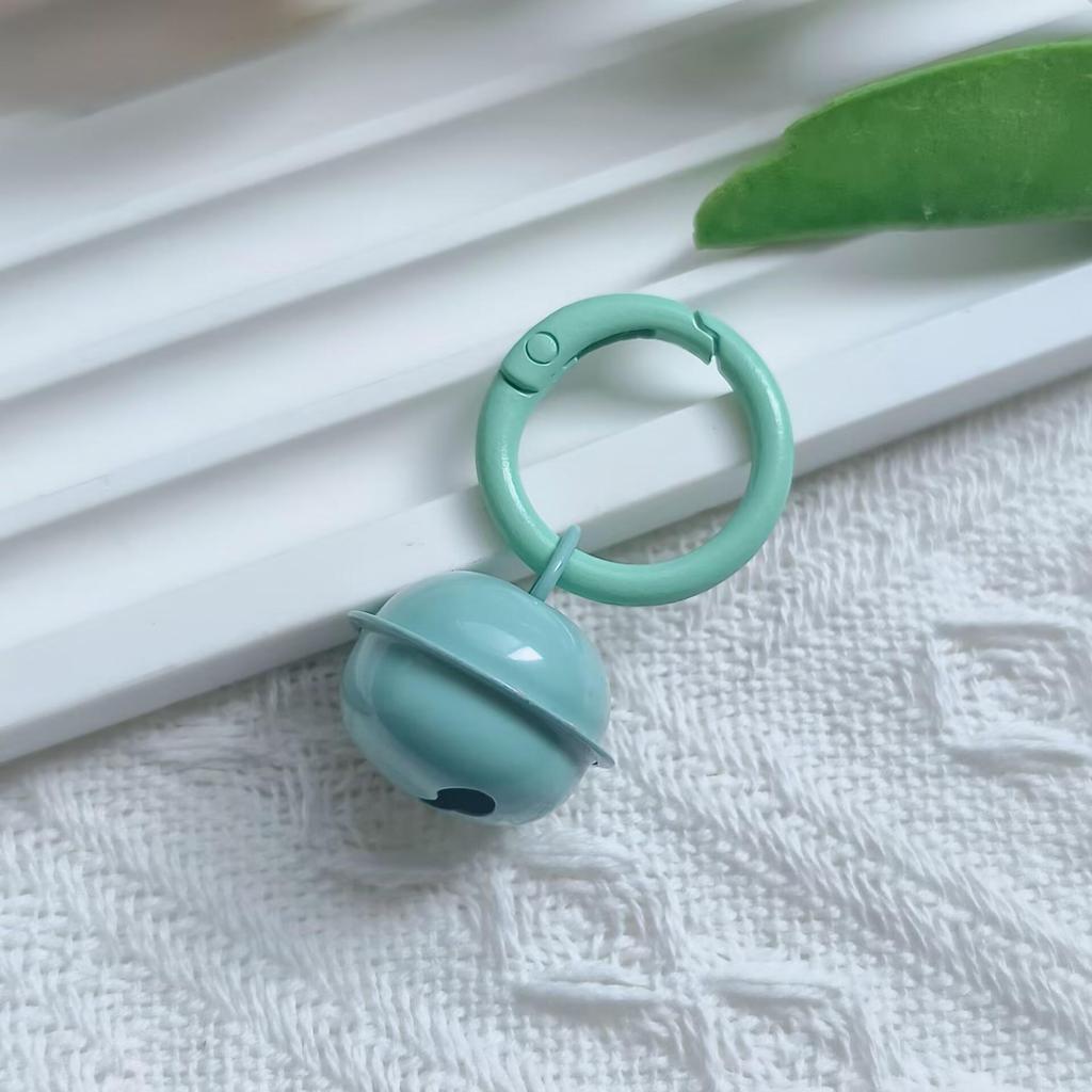 Portachiavi Ciondolo Campanella Colore Caramella con Moschettone a Molla Smaltato per Gioielli Fai da Te e Accessori per Borse
