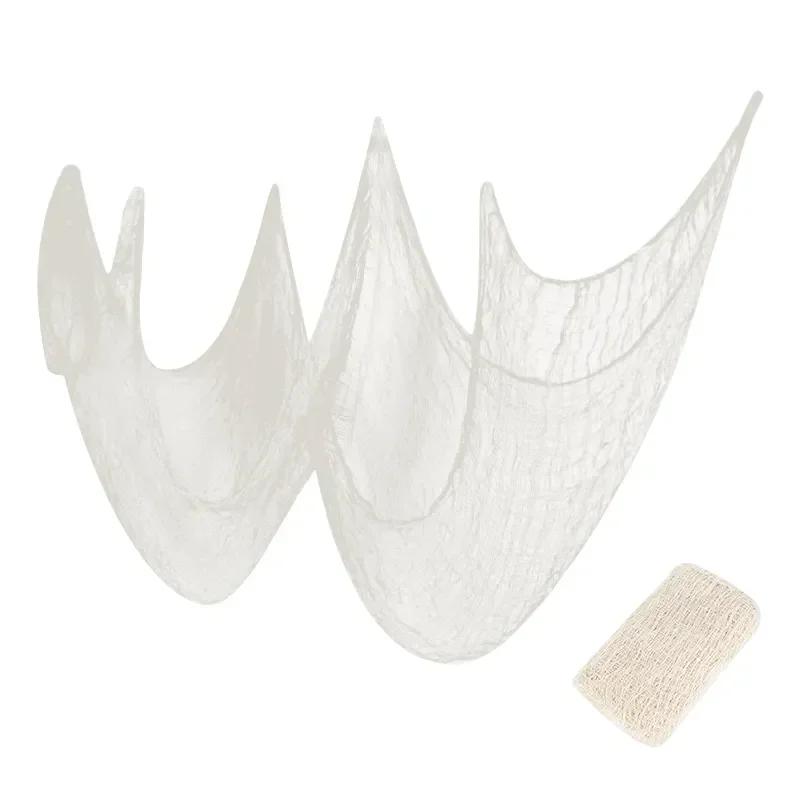 

1-20PCS Halloween Gauze Ghost Cloth Decoration Scary Hanging Prop for Outdoor Haunted House Wall Window Yard Party Scene Use 1PC белый