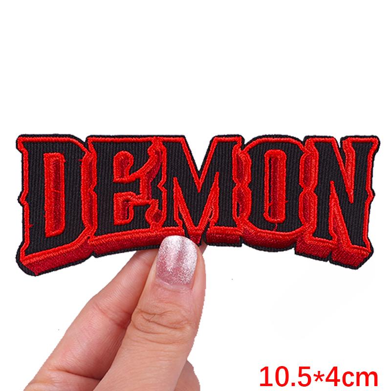 Jackets Hats Letter Slogan Embroidered Patches For Clothes Personality Letter Series Patch Iron On Patches For Clothing Sew DIY