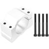 Aluminum CNC Spindle Motor Mount Bracket Clamp with Screws 52mm Diameter, Silver Spindle Mount Bracket