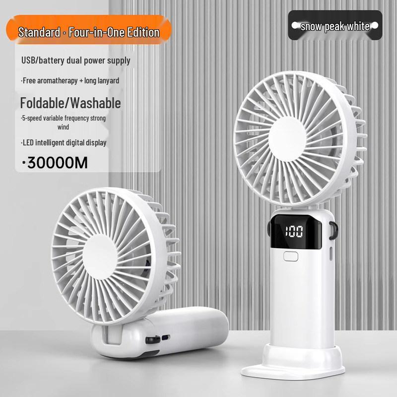 2026 Model Handheld Mini Fan: Rechargeable, Ultra-Quiet, Portable Desk Accessory