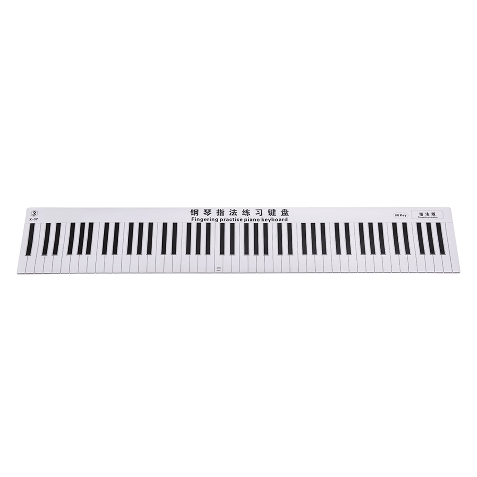 Painter Fingering Version 88 Keys Piano Keyboard Fingering Practice Chart Sheet With Notes & Stave Reference Piano Teaching