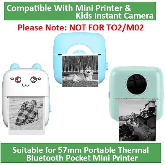 25PCS Mini Printer Paper, Mini Thermal Printer Paper, Thermal Sticker Paper, Mini Thermal Printer Sticker Paper, Ldeal for Photos, Journals, Notes,