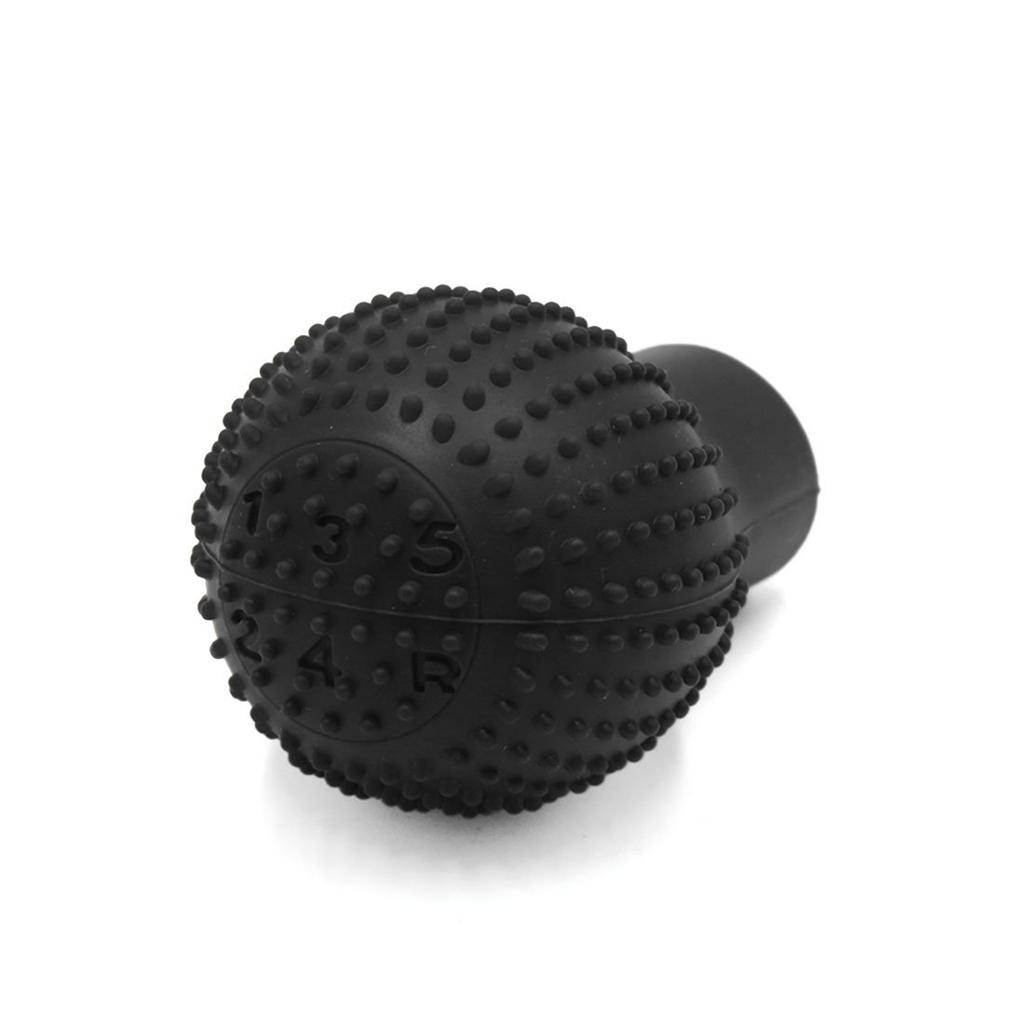 uxcell Gear Shift Lever Knob Cover Black Soft Silicone Non-Slip Car Manual Protective Cover