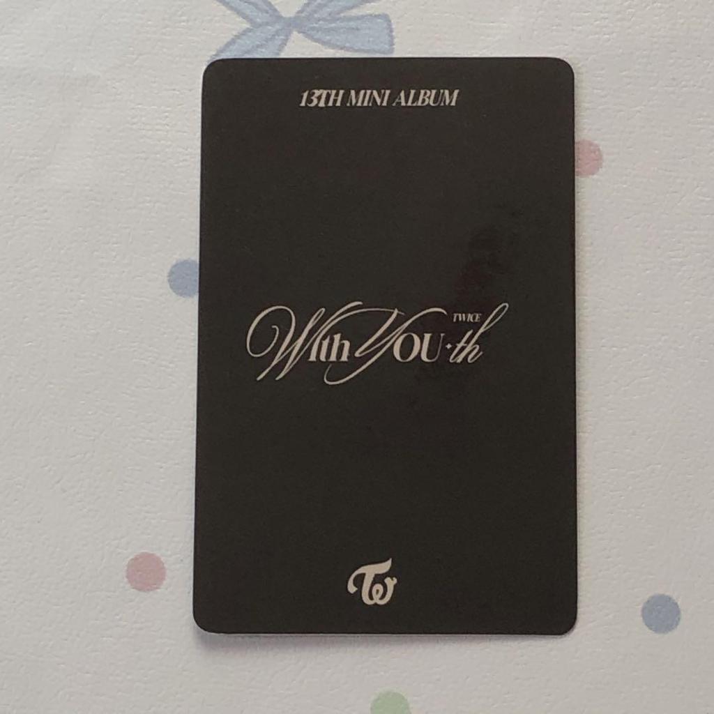 [USED] TWICE Jeongyeon With YOU-th Pre-recorded Sanok Trading Card