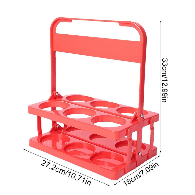 Foldable Drink Carrier 6 Bottles Beer Bottle Carrier with Handle Reusable Beer Collector Drink Container for Picnic BBQ Catering