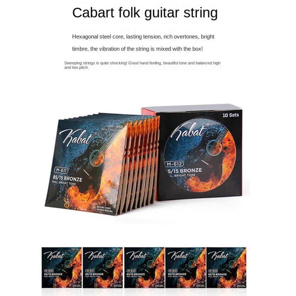 1 Set Brass Nylon Folk Guitar Strings Good Sound Electric Guitar Strings  Musician