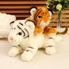 Simulation Baby Get Down Tiger Plush Toy Stuffed Soft Wild Animal Forest Tiger Pillow Dolls for Kids Boys Birthday Gift Valentin