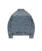 Openyard(Oy) Diamond Cutting Washed Denim Jacket - Blue