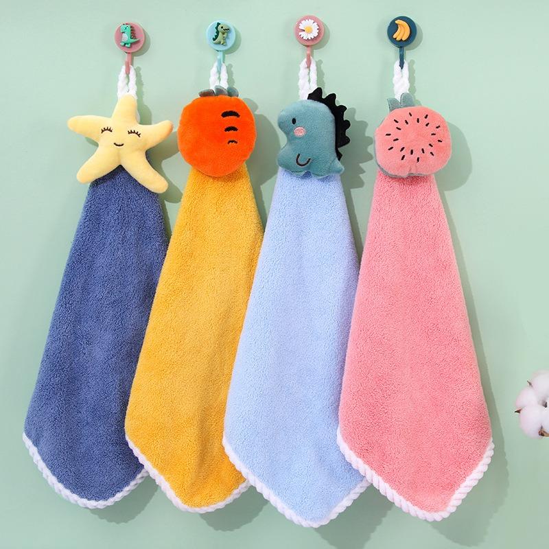 Cartoon-Kaninchen-Wolkenhandtuch, weich, verdickt, Korallenvlies, super saugfähig, schnell trocknend, für Kinder, Frotteehandtücher, Küche, Badezimmer