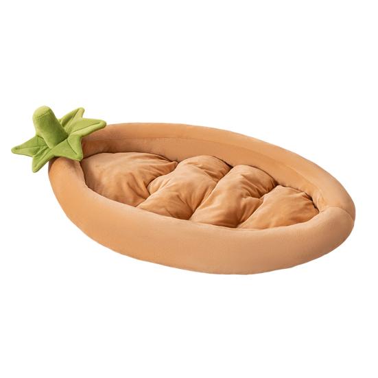 

Кровать для кошек Баклажан Форма овоща Диван для питомца со съемной подушкой Поддержка суставов Милая кровать для питомца для кошек, маленьких собак, котят S хаки