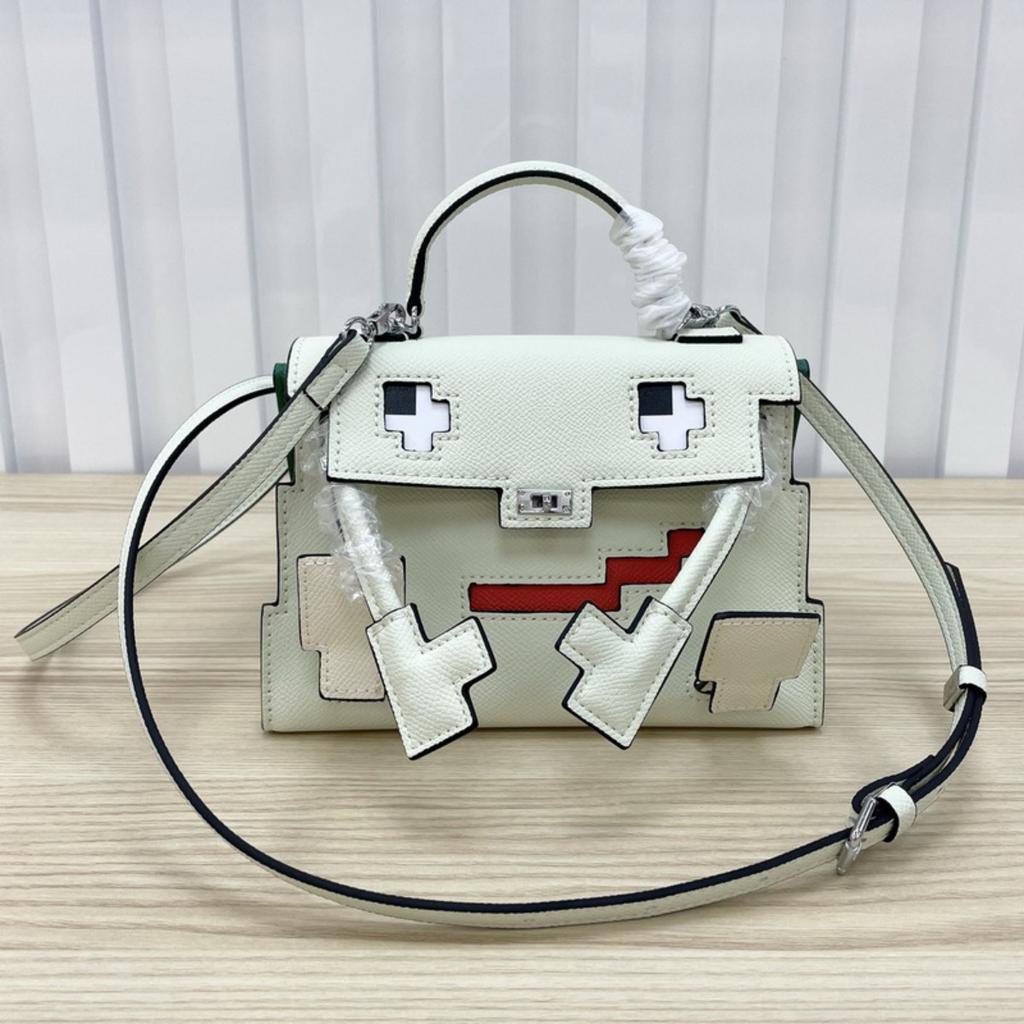 Palm Pattern Color Matching Mosaic Mini Kelli Robot (S10-20KL)