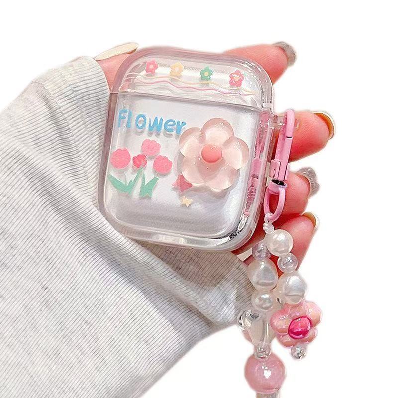 The Fresh Flower earphone case is suitable for Apple AirPods 1 protective case and AirPods Pro 1 earphone protective case