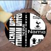 Custom Name Tottenham Hotspur Printed Round Rug Carpet Chair Rug Area Rug Entryway Doormats,for Office Chair Living Room Bedroom Kitchen Room.