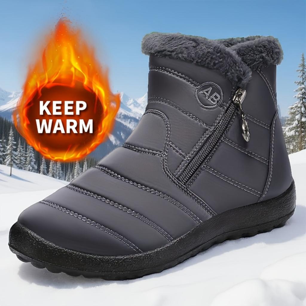 Women's Comfortable Winter Boots with Plush, Soft Soles for Outdoor Warmth, Suitable for All Seasons