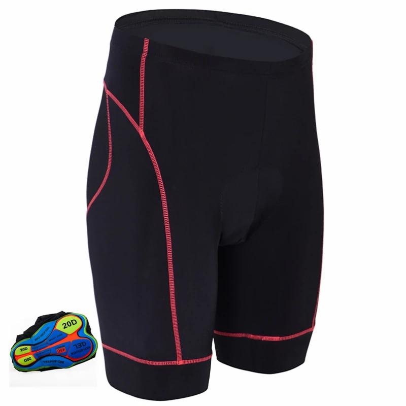 Outdoor Shockproof Cycling Shorts 20D Gel Pad Cycling Short Pants Mountain Bike Shorts Cycling Clothing Bicycle Clothes
