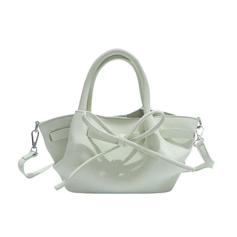 2025 spring new Korean version fashionable small fresh portable vegetable basket bag niche casual high-end textured messenger bag