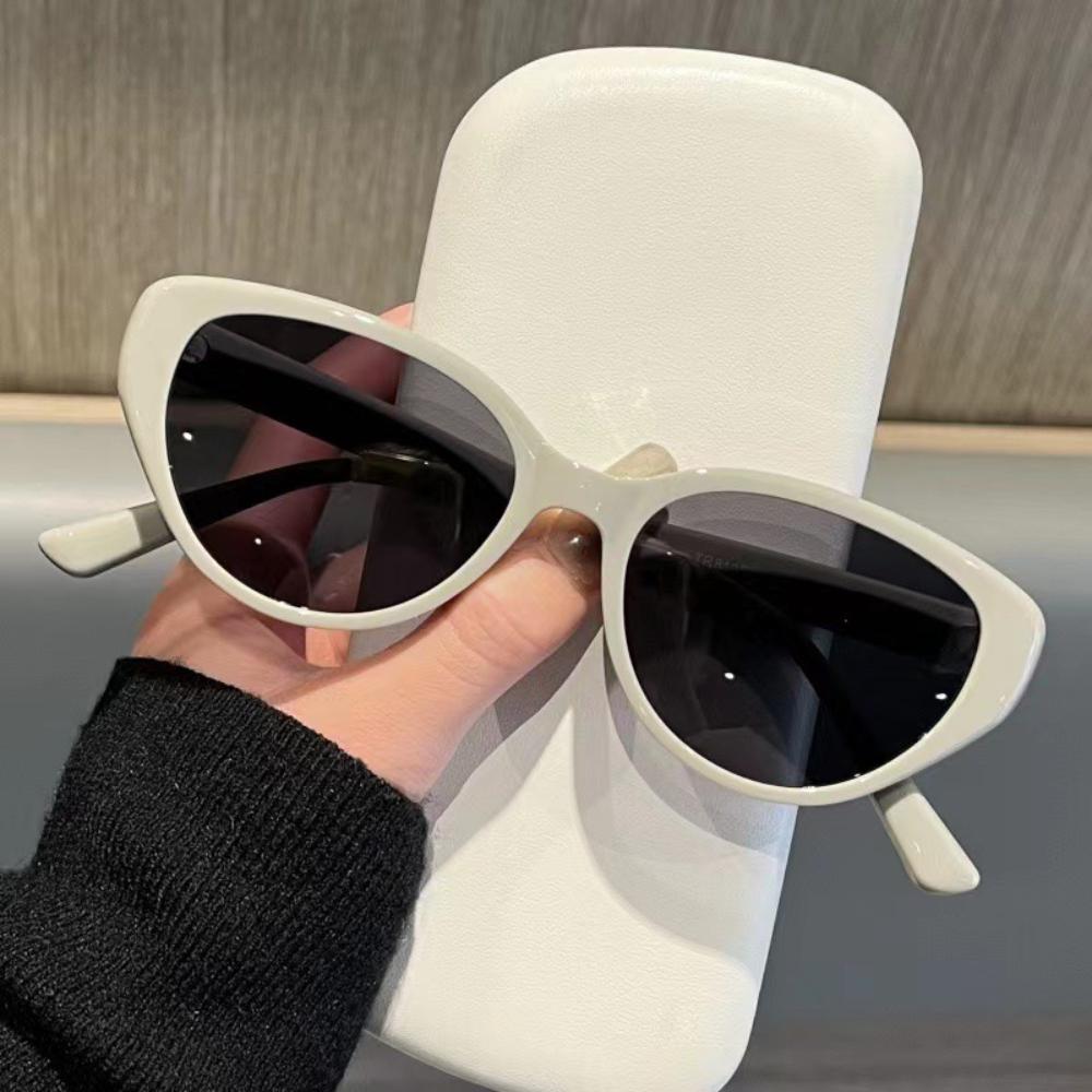 Uv400 Shades Fashion Cat Eye Sunglasses Oval Glasses Retro Female Sunglasses For Shopping Driving Traveling