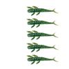 20pcs 7.3cm/1.3g Fishing Lure Temptation Swimming Soft TPE Material Soft Bait Laser Glitter TPE Bait Freshwater Fishing
