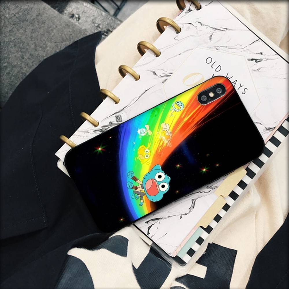 The A-Amazing World Gumball Anime Phone Case For IPhone 17 16 14 15 13 12 11 Pro Max Plus Silicone Soft Cover