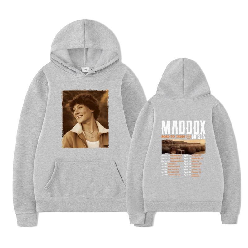 Maddox Batson 2025 fashion new printed hoodie men's long sleeved sportswear fashion pullover hoodie hooded pocket sweatshirt