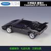 WELLY 1:24 Lamborghini Countach Supercar - Ikonisches Keildesign & Scherentüren, Offiziell lizenziertes Legierungs-Druckguss-Modellauto