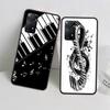 Piano Keys Musical Phone Case For Redmi 13C 14C Note 13 14 Pro 5G Plus 12 12C 10 10A 10C 9 9A 9C 9T 8 8A K70 Pro Xiaomi Cover Si