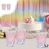 10pcs Disposable Paper Cups Party Themed Tableware Mermaid Scale Pattern Suitable for Various Events and Gatherings Durable and Convenient