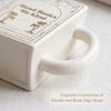 Ceramic Book Shaped Mug with Handle I Love Books Design Novelty Coffee Cup Unique Book Style Ceramic Mug for Home Office Use