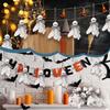 Halloween Ghost Hanging Pendant 1/6/12Pcs Portable Ornament for Travel Halloween Party Home Decoration