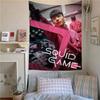 TV S-Squid Game Bedruckter Großer Wandteppich Kunst Science-Fiction Zimmer Heimdekor Dekor Decke
