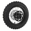 12 Inch Dirt Bike Rear Wheel Rim 80 100 12 3.00 12 Rear Wheel Tire and Rim Inner Tube 15mm Axle with Brake Rotor and
