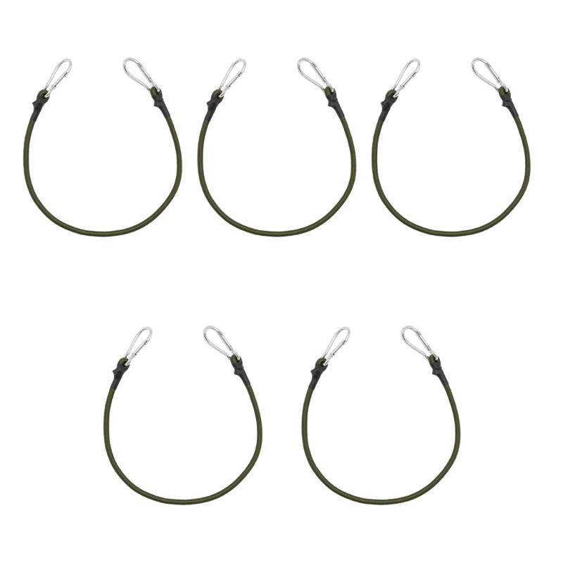 5Pcs Elastics Rope Cord Multipurpose Bungee Strap for Car Bicycles Securing Bungee Cords with Carabiner Clip Bungee Rope