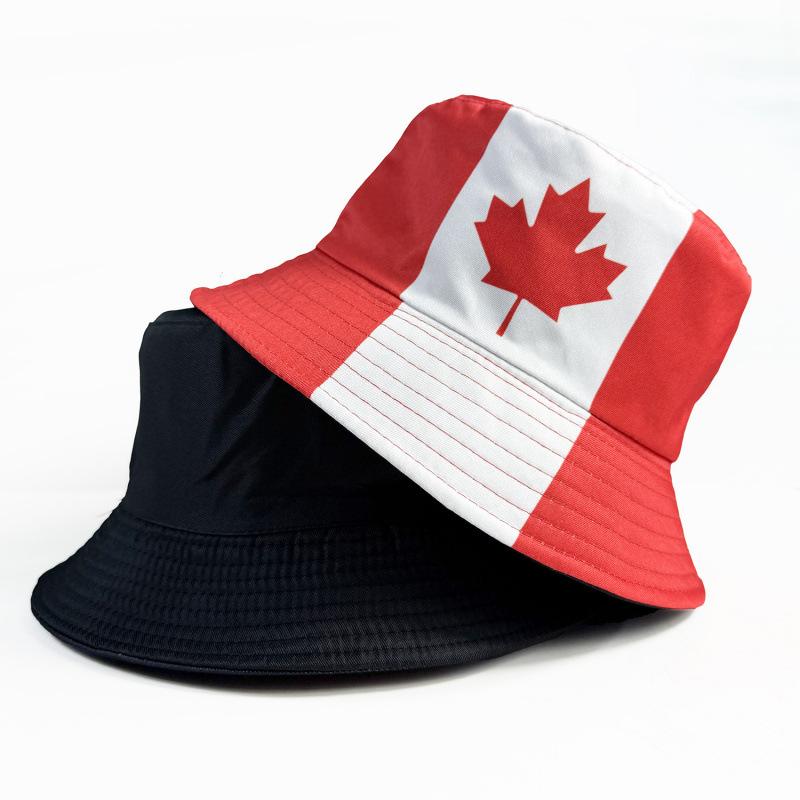 World Cup print Canada national flag bucket hat flag games cheer fisherman hat