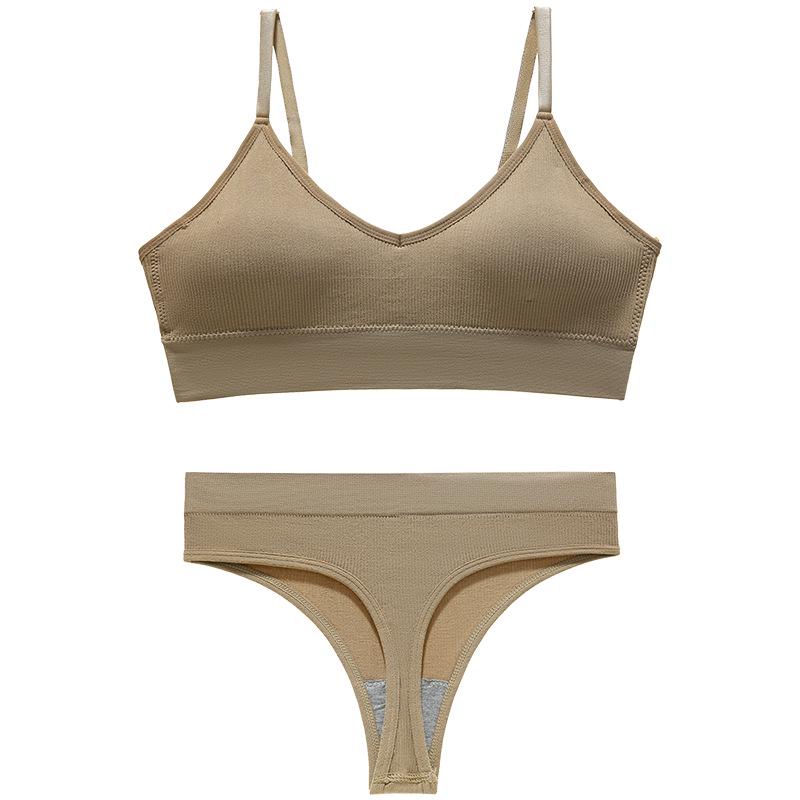 Adjustable Shapewear Set: High Elastic Breathable Camisole, Beautiful Back Vest, Thong, Underwire-Free, Anti-Sagging Bra.