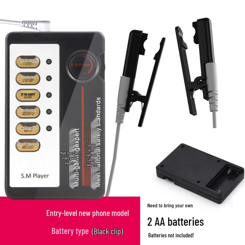 Electric Shock Silicone Conductive Nipple, Clitoral, and Anal Clamps - SM Training Toys